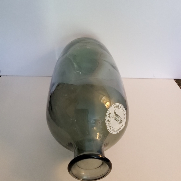 BRAND NEW Vidrios San Miguel Hand Blown 100% Recycled Blue Glass - Picture 2 of 3